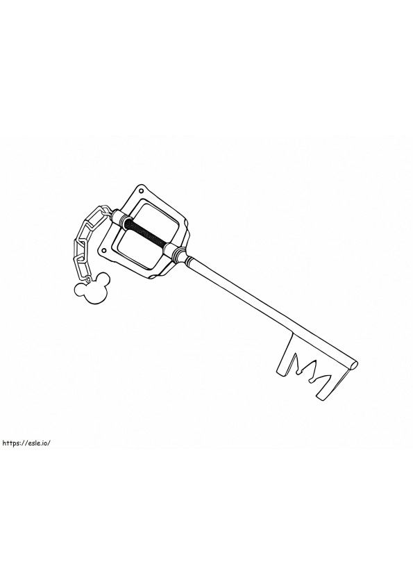 Weird Key coloring page