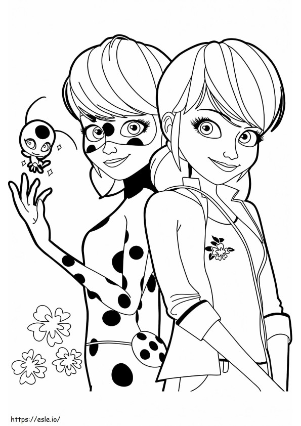 Coloriage Ladybug Et Chat Noir 1 683X1024 à imprimer dessin