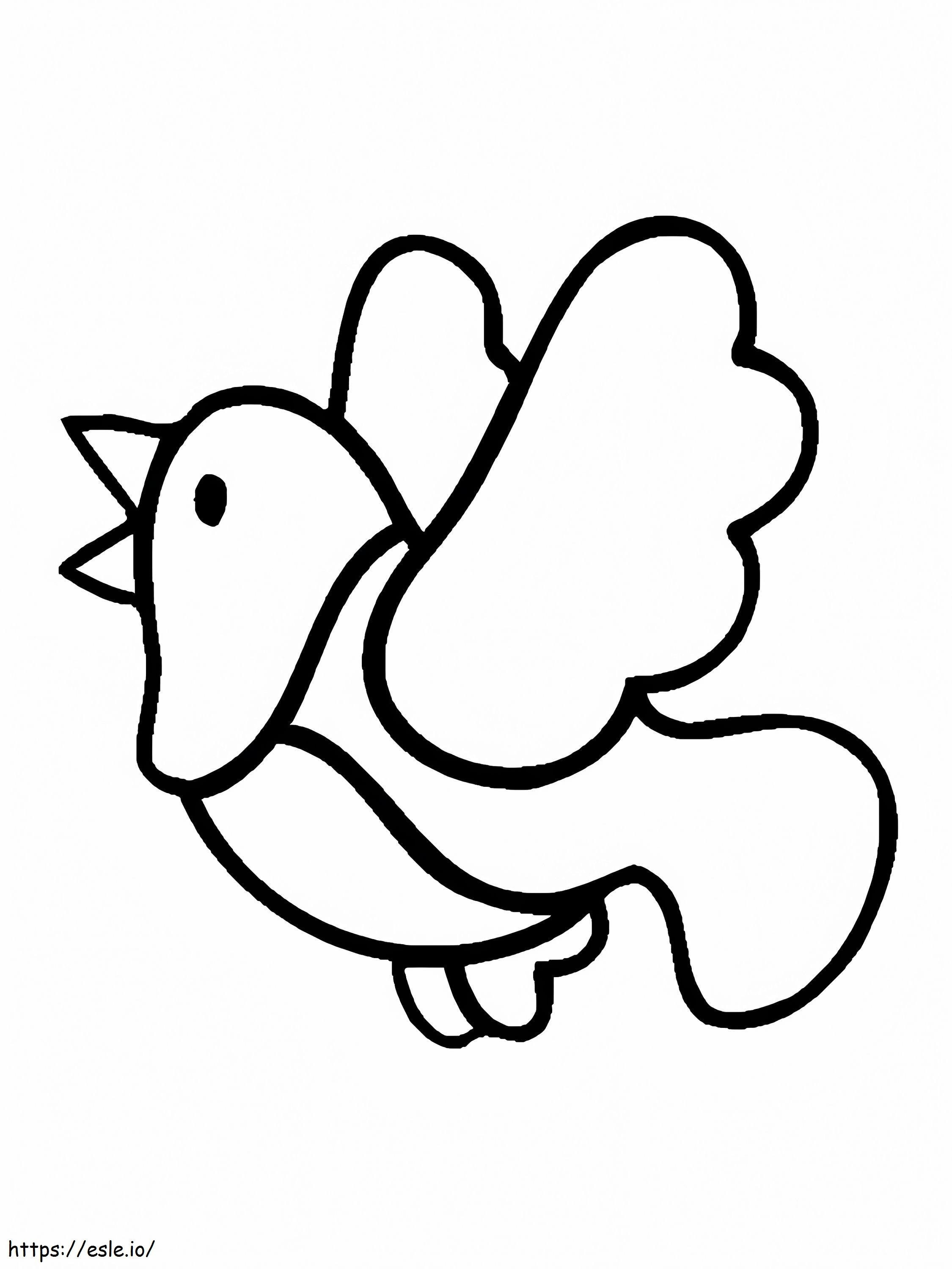 Pigeon 10 coloring page