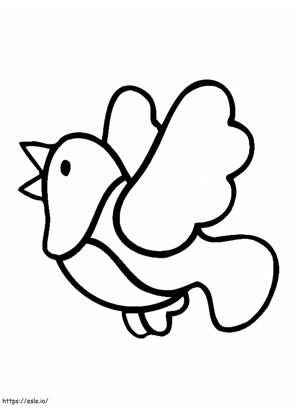 Coloriage Pigeon 10 à imprimer dessin