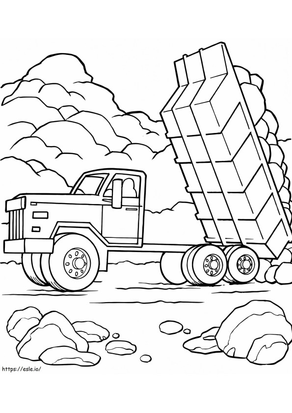 Dump Truck coloring page