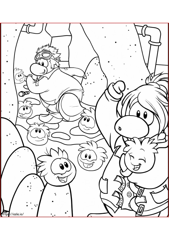 Puffle 1 coloring page