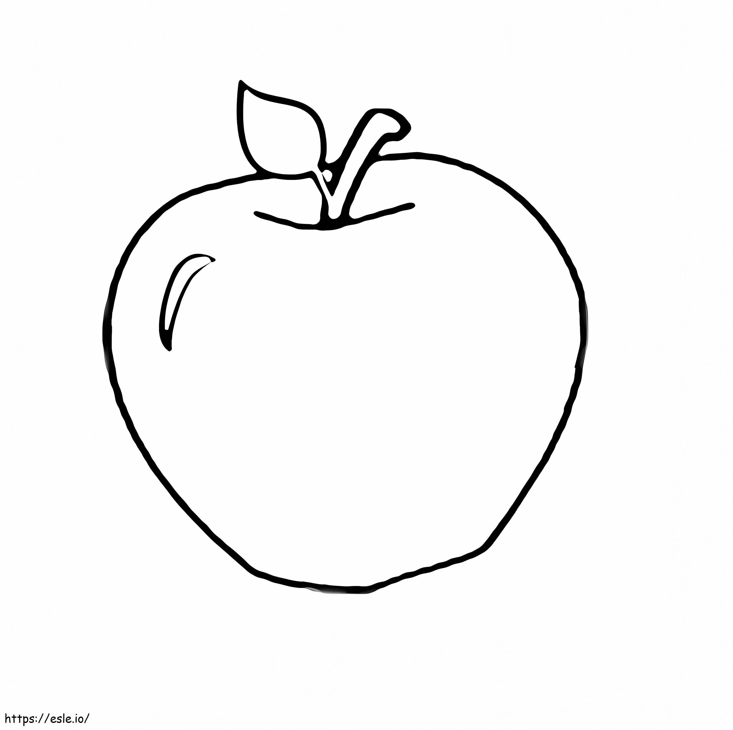 Appel tekening kleurplaat kleurplaat