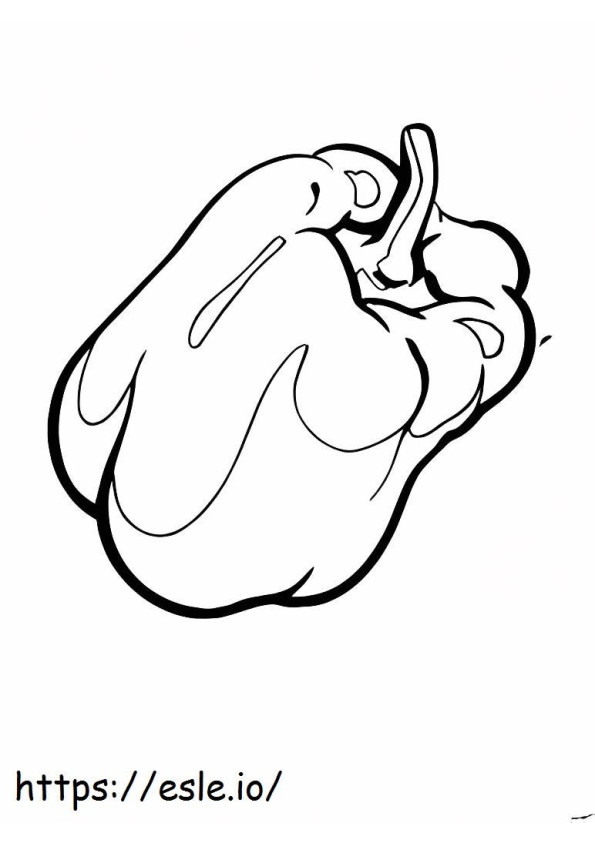 Basic Sweet Pepper coloring page