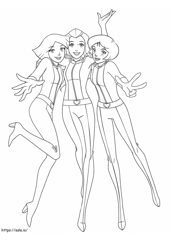 Totally Spies Printable coloring page