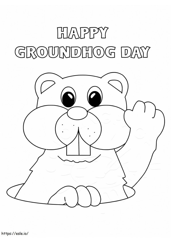 Groundhog-dag 5 kleurplaat