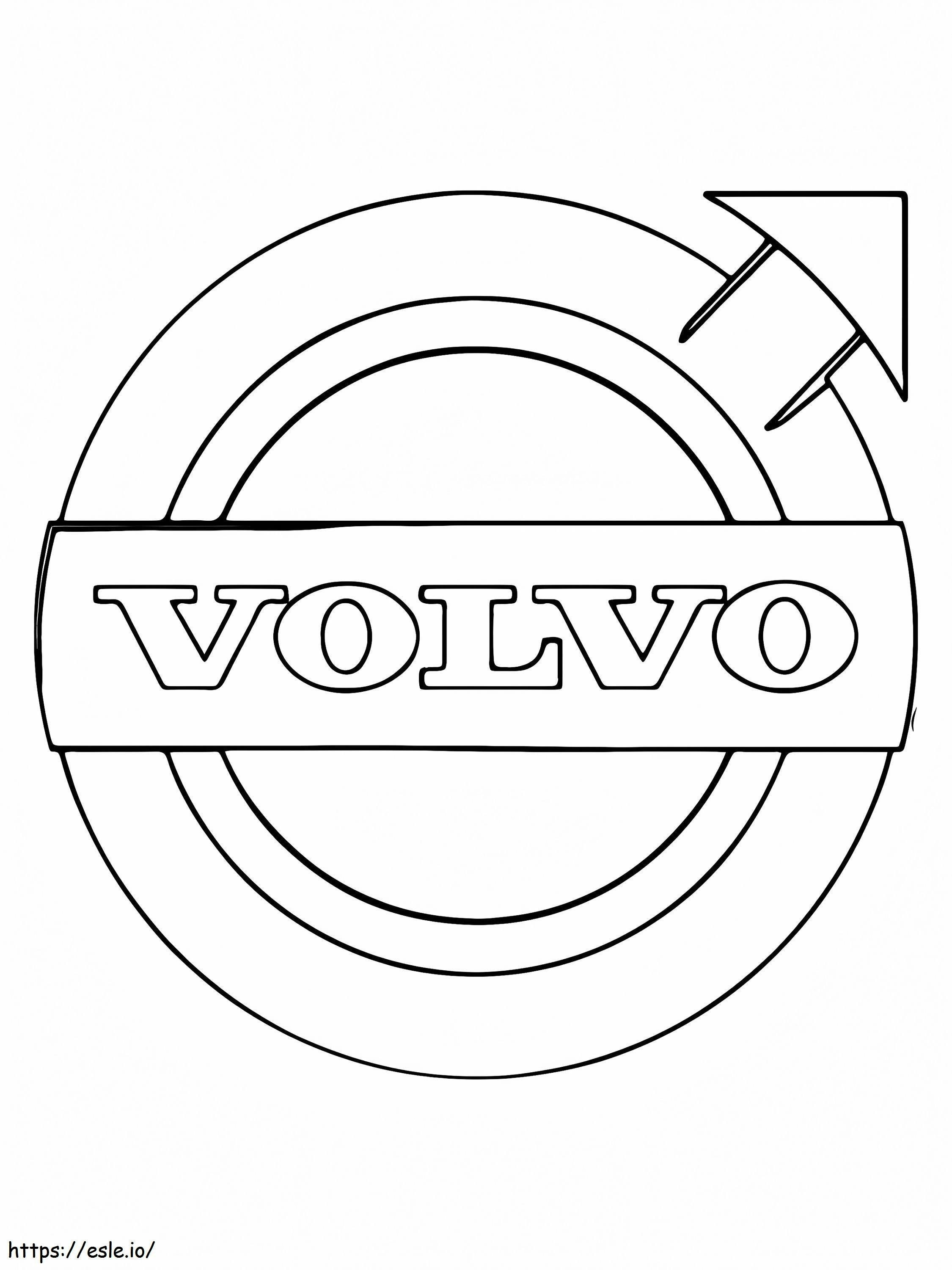 Logotipo do carro Volvo para colorir