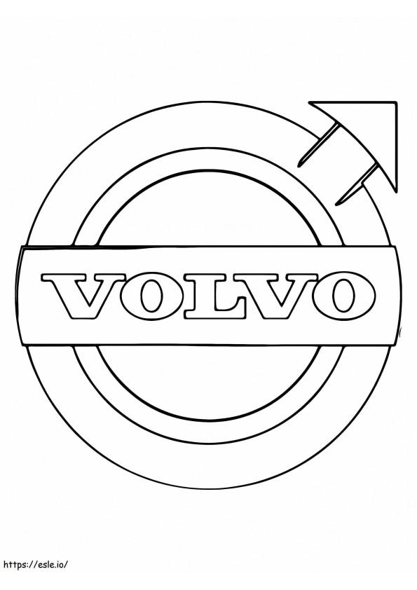 Volvo-auto-logo kleurplaat