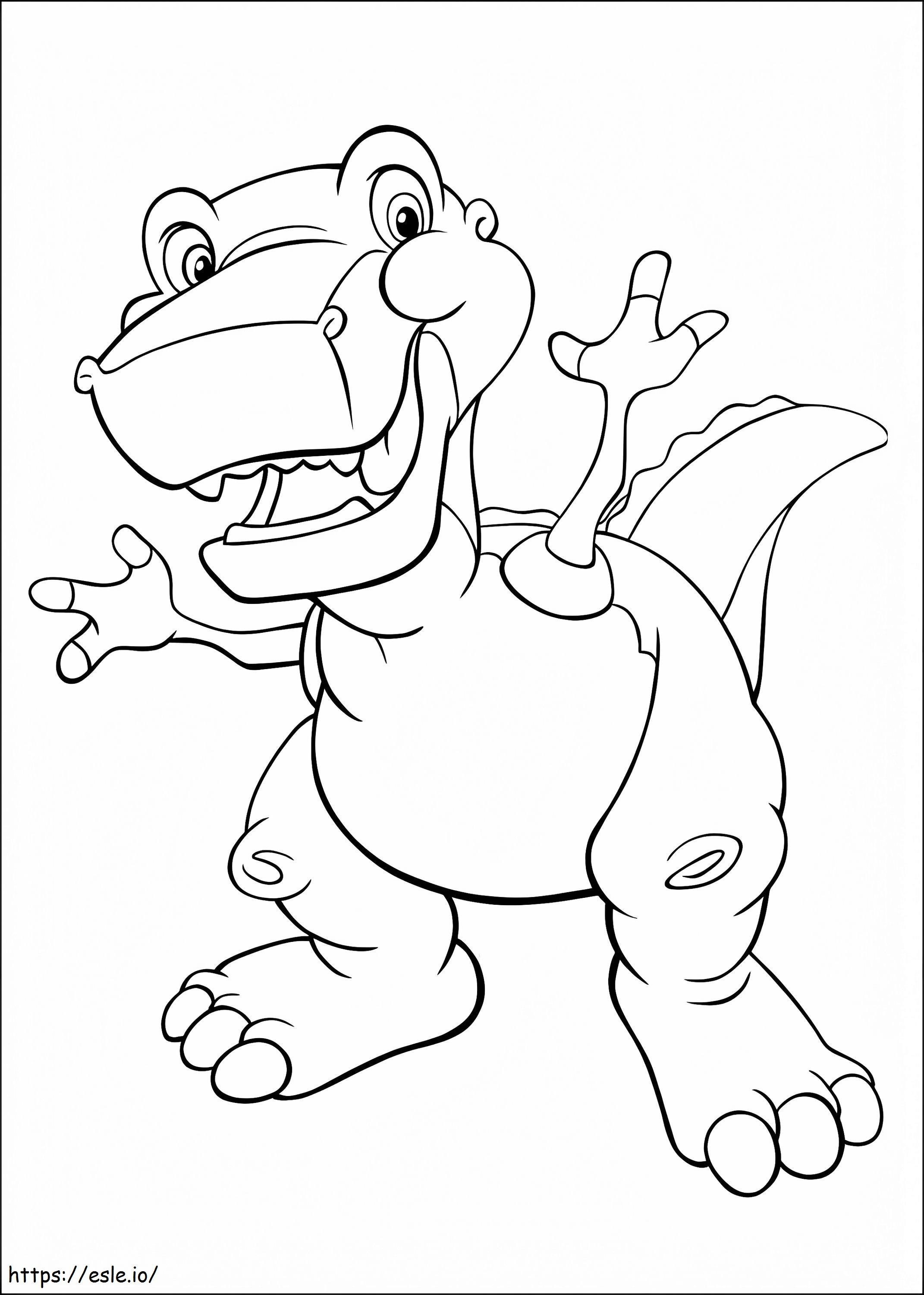 Chomper From Land Before Time coloring page