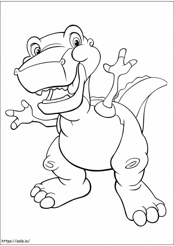 Chomper From Land Before Time coloring page