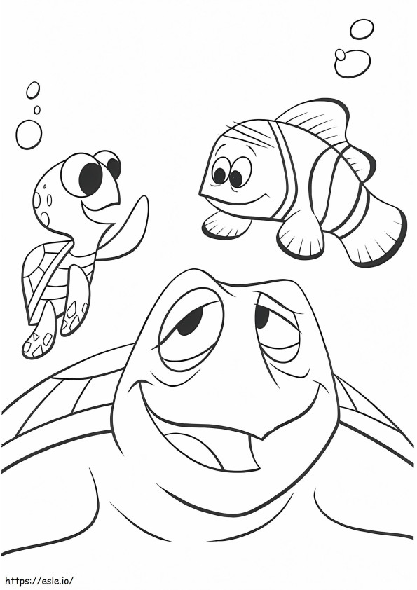 1535532530 Marlin N Squirt N Crush A4 coloring page