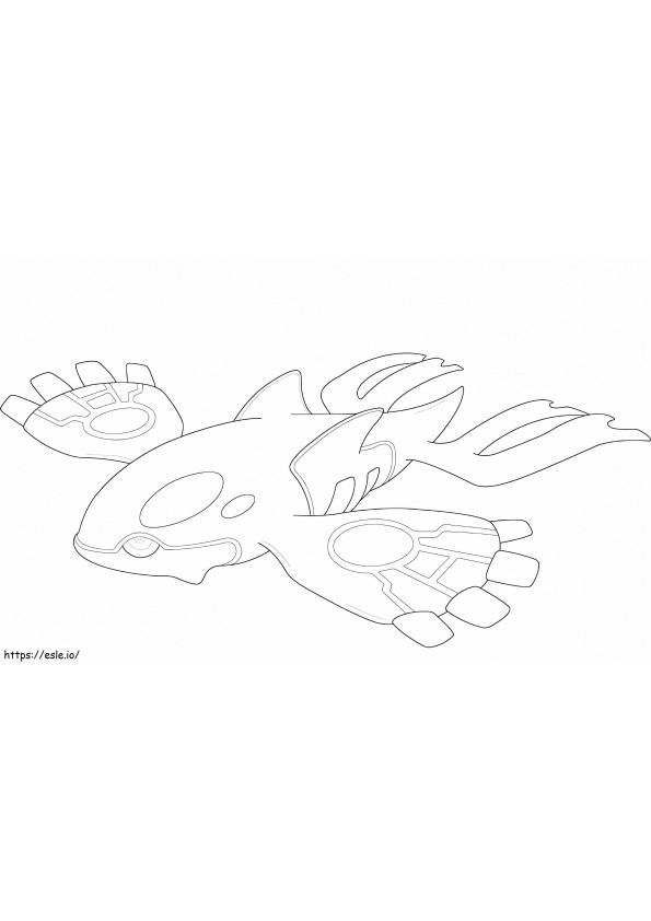 Kyogre In Legendary Pokemon coloring page