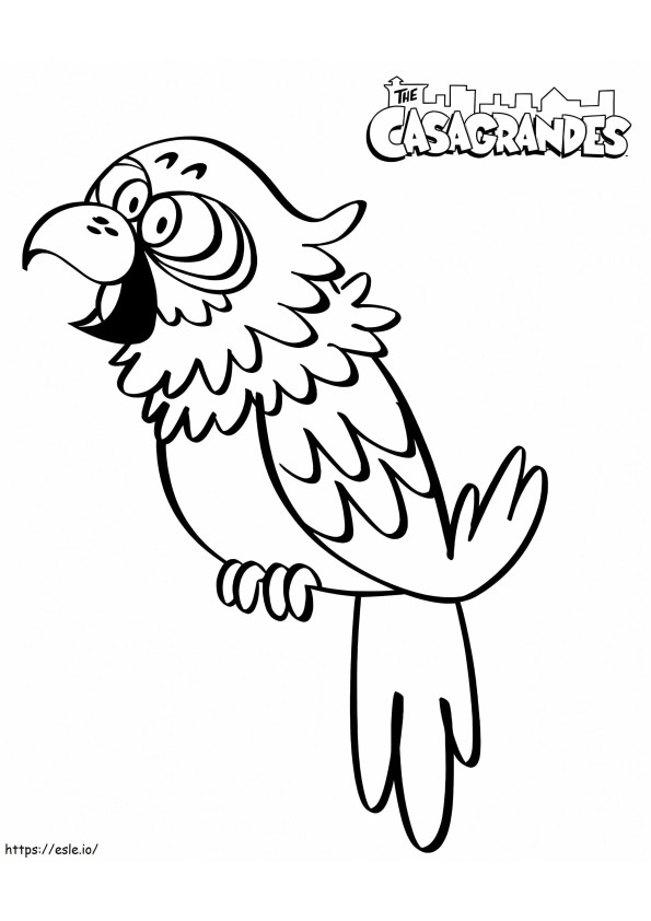 Parrot Sergio coloring page