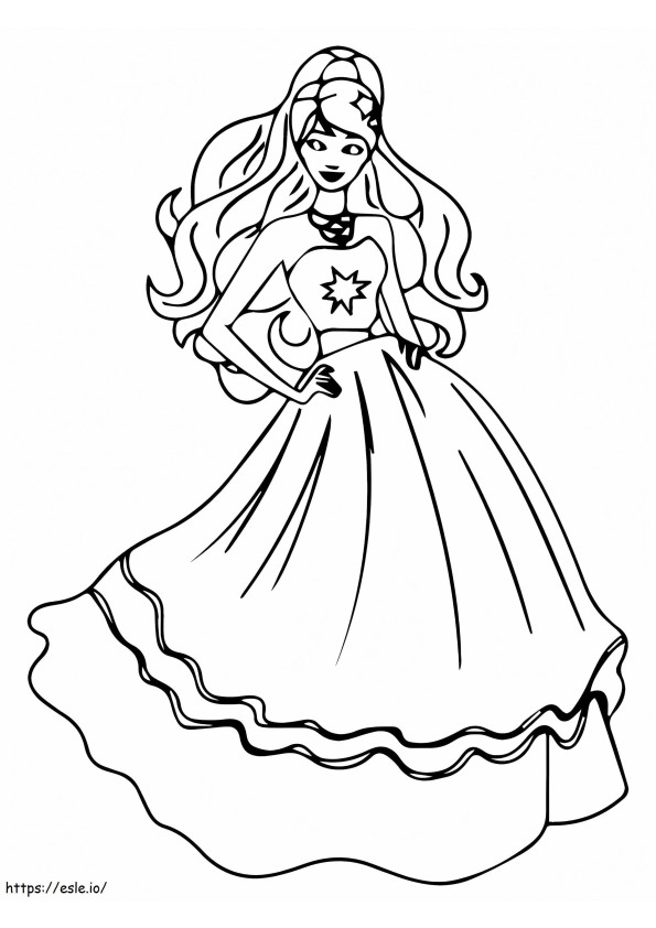 Ulubiona księżniczka na ziarnku grochu kolorowanka