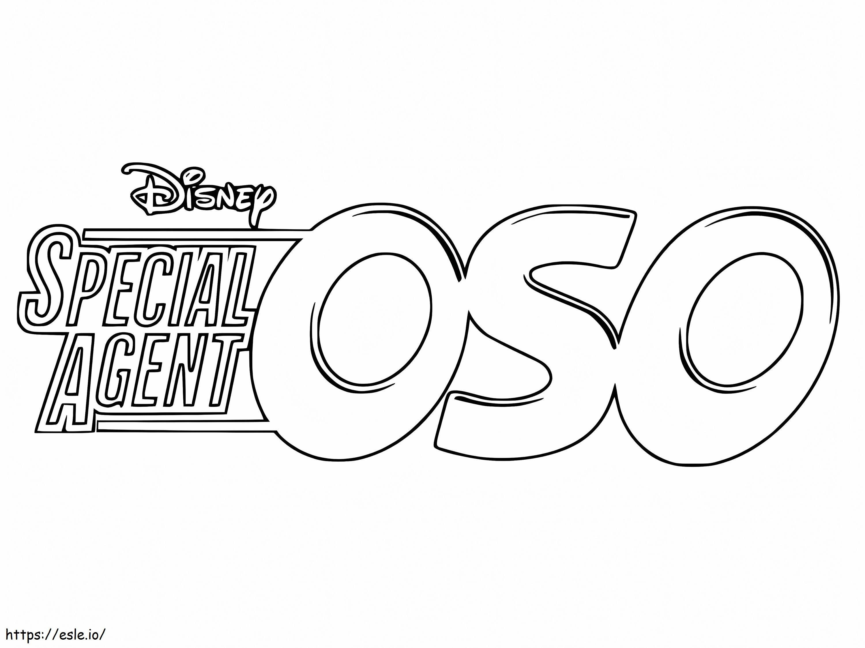 Coloriage Logo de l'agent spécial Oso à imprimer dessin