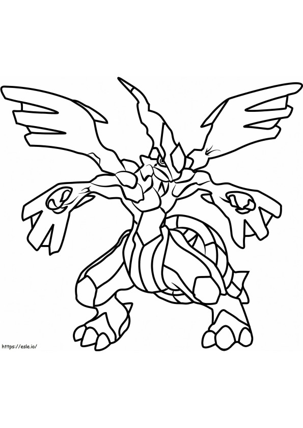 Cool Zekrom coloring page