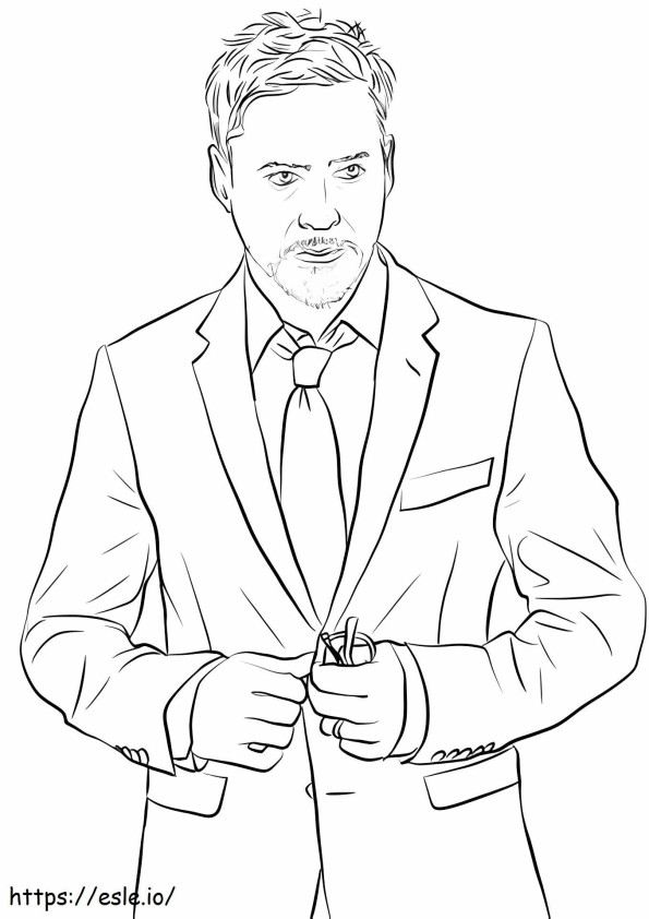 1541132095 Robert Downey Junior coloring page