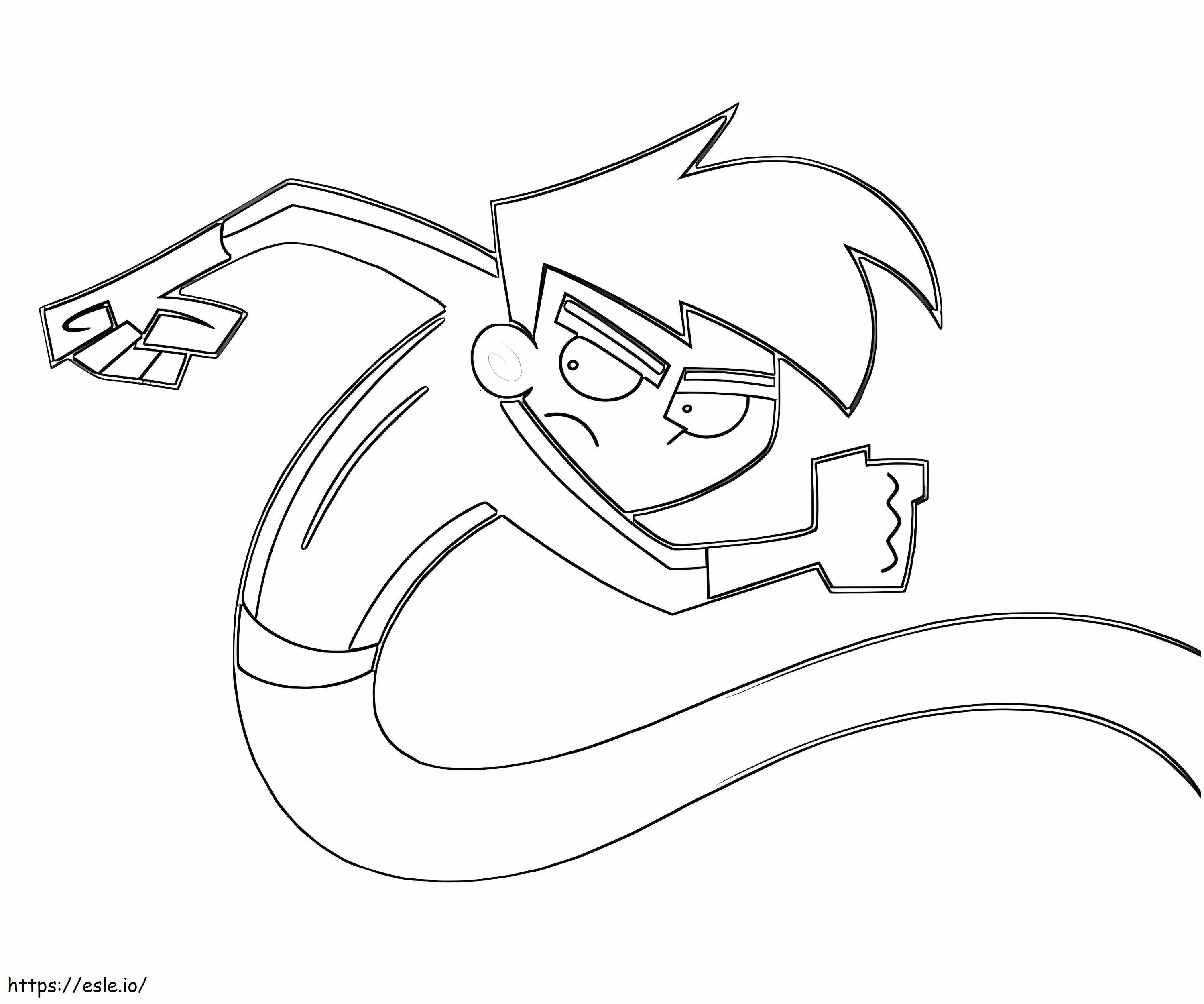 Awesome Danny Phantom coloring page