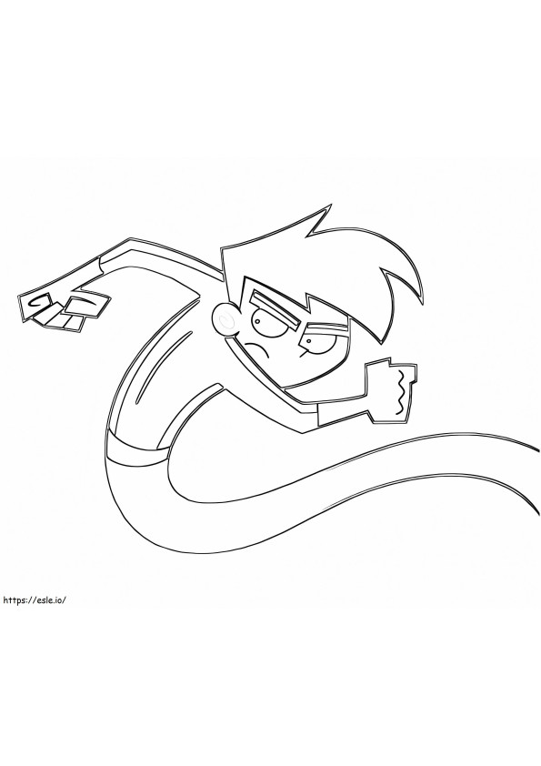 Awesome Danny Phantom coloring page