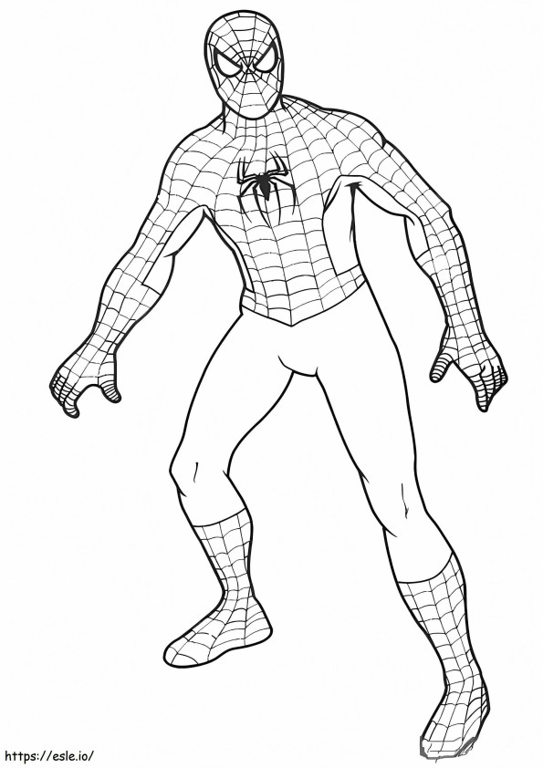 Coloriage Spiderman pour les enfants à imprimer dessin
