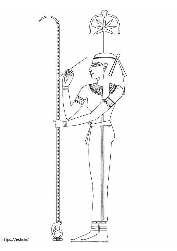 Seshat coloring page
