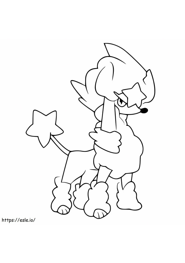 Furfrou Star Style coloring page