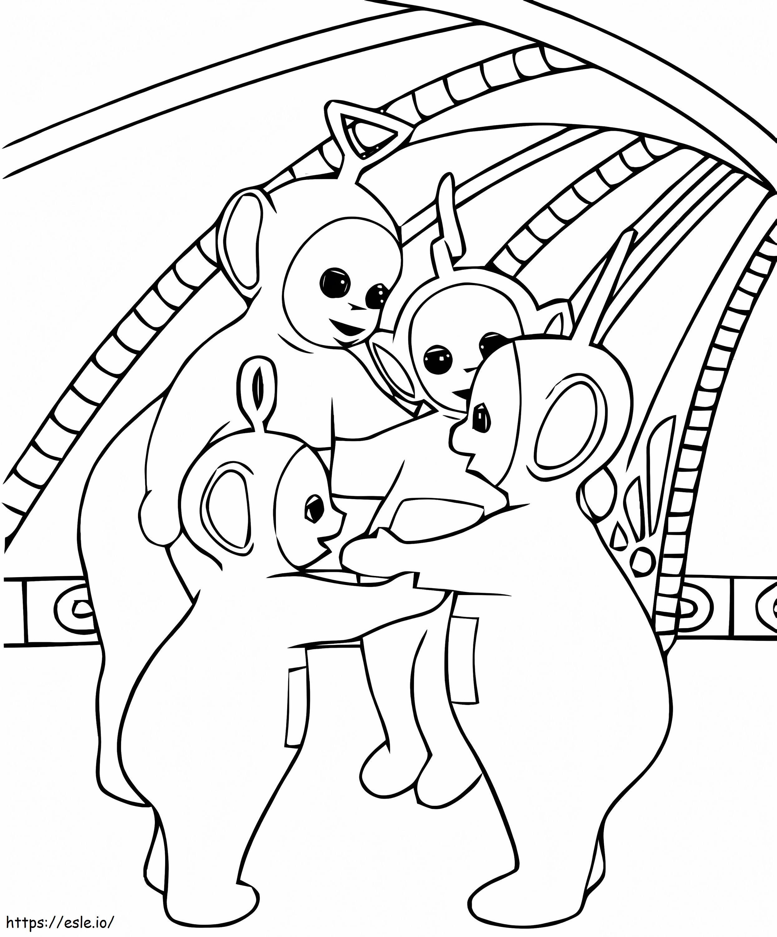 Teletubbies Talking coloring page