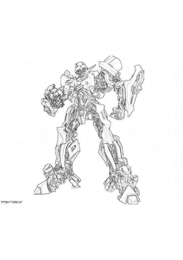 Cool Bumblebee coloring page