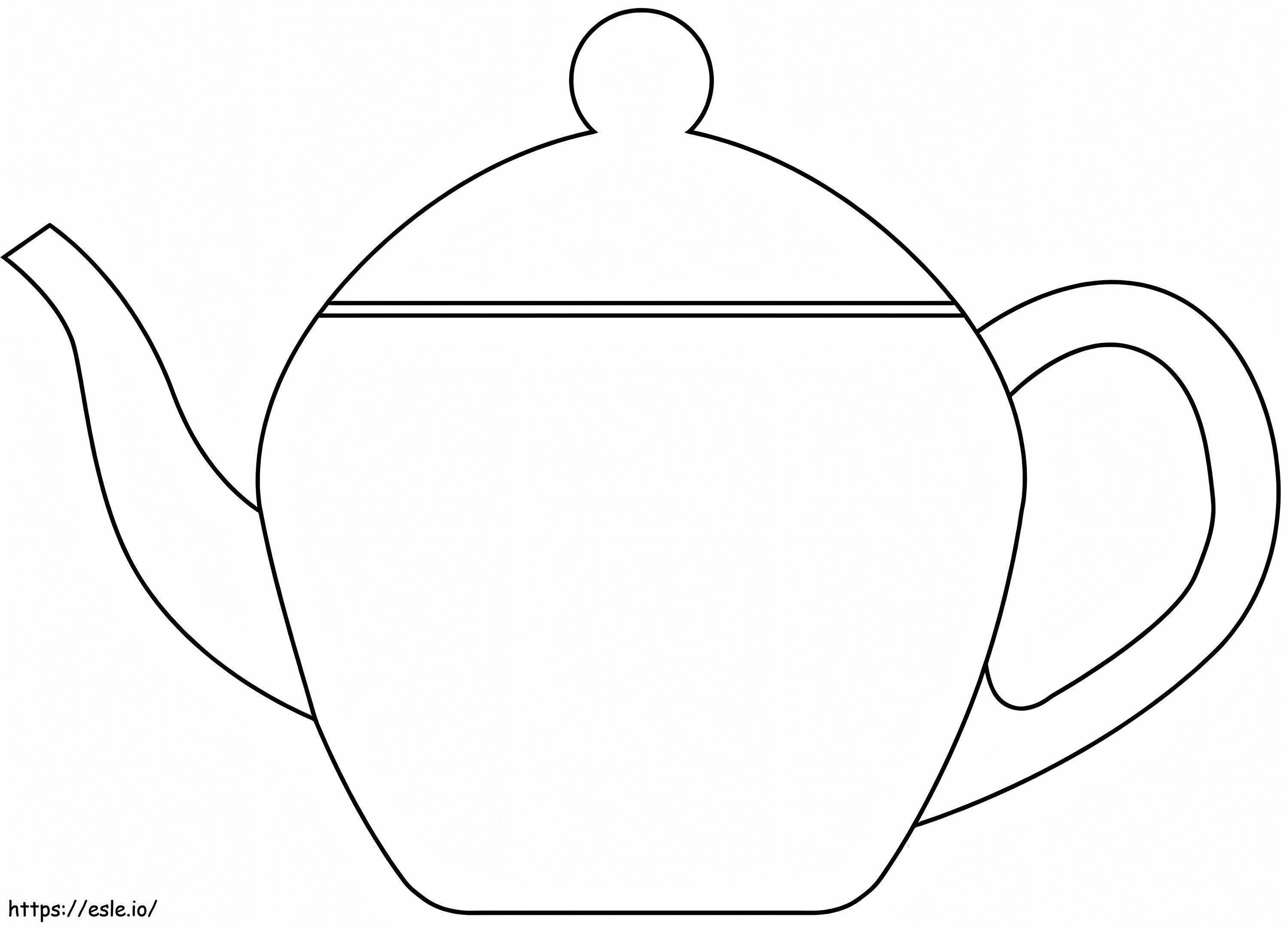 Ceainic ușor de colorat