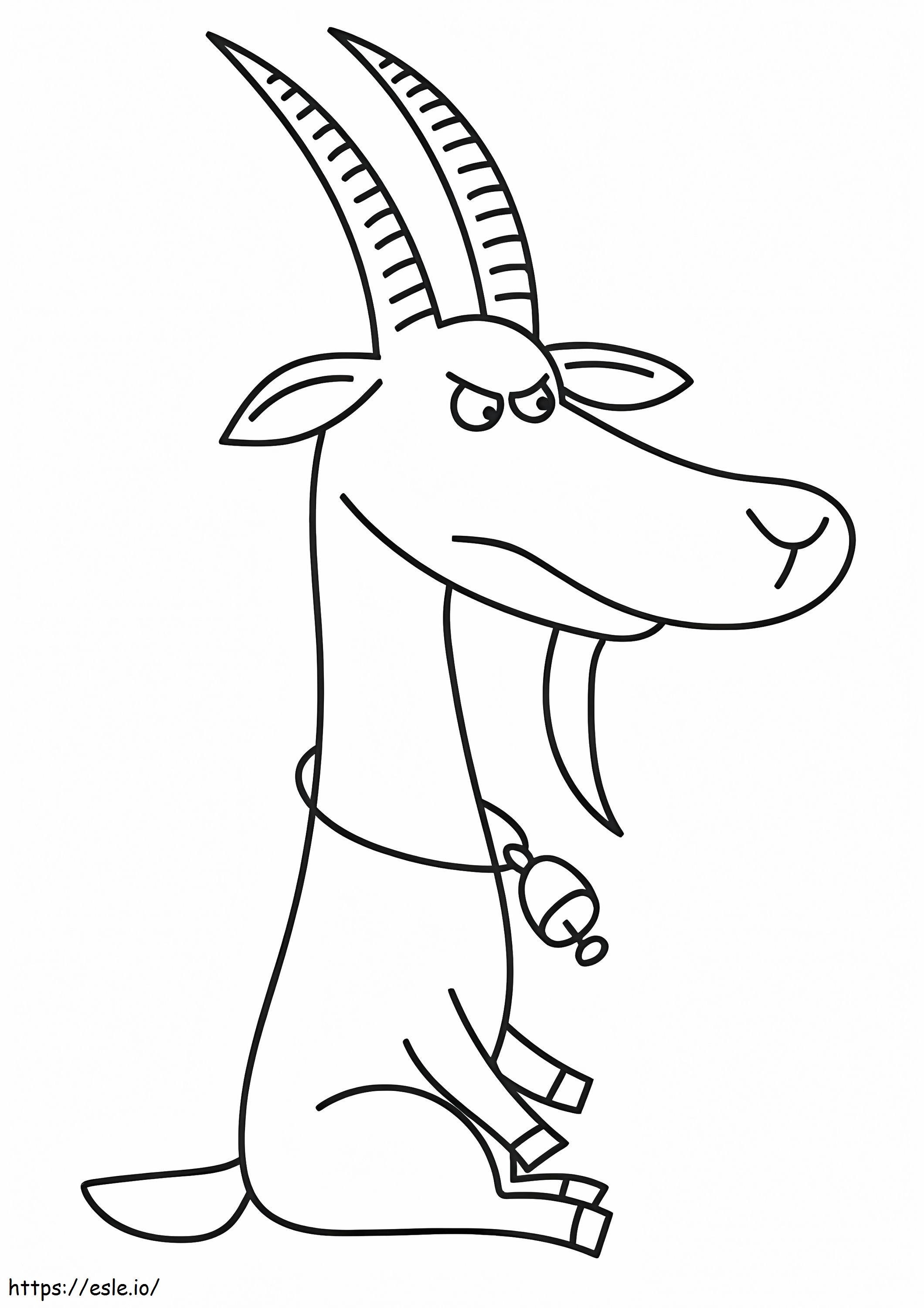 Angry Goat coloring page