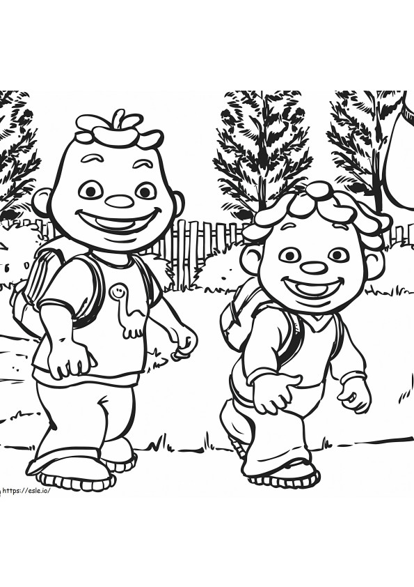 1584433340 Cute Sid The Science Kid coloring page