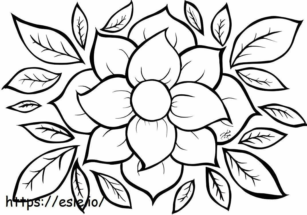 Normal Flower coloring page