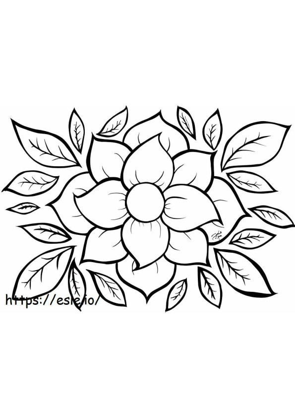 Coloriage Fleur normale à imprimer dessin