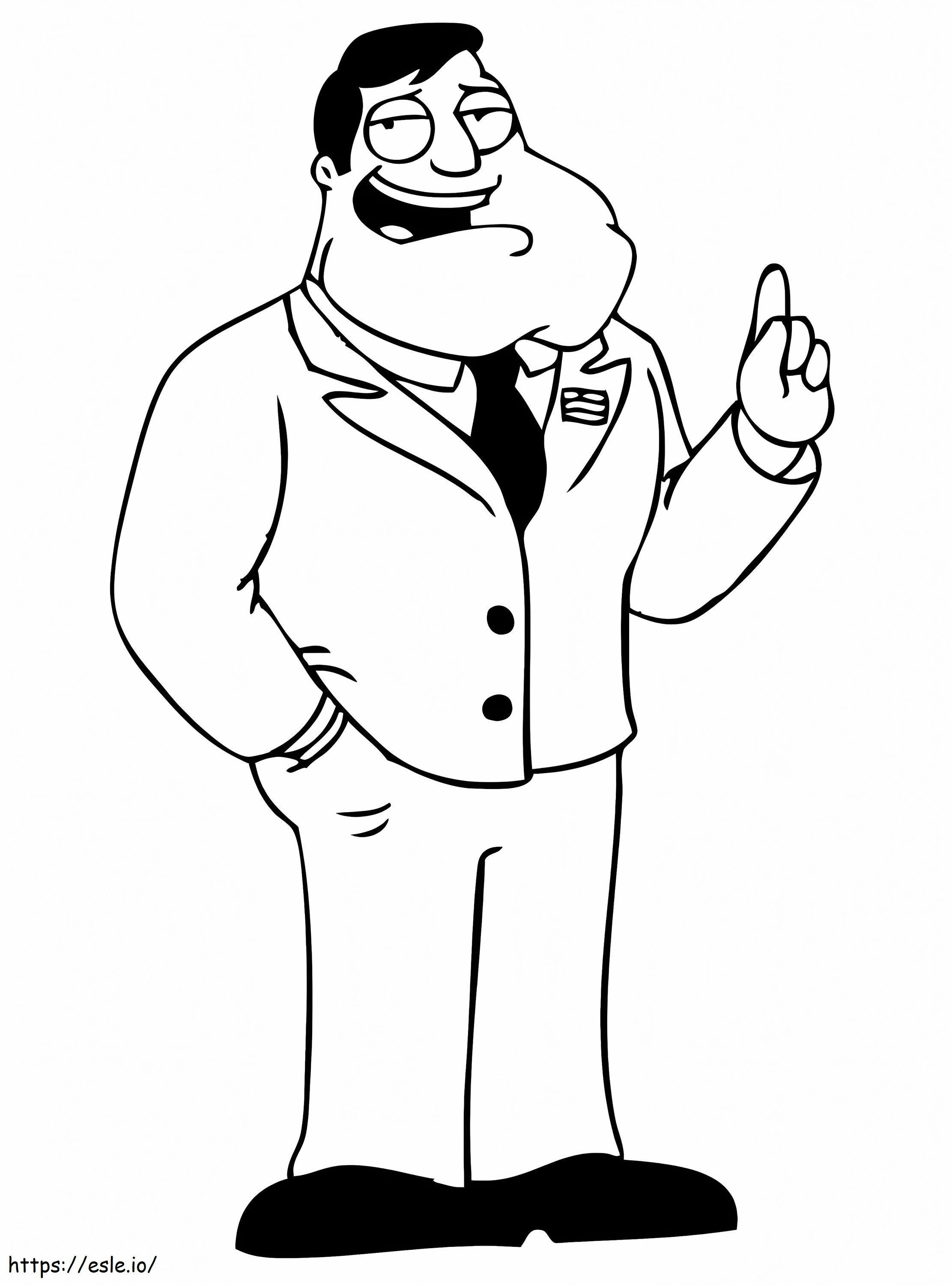 Stan Smith From American Dad coloring page