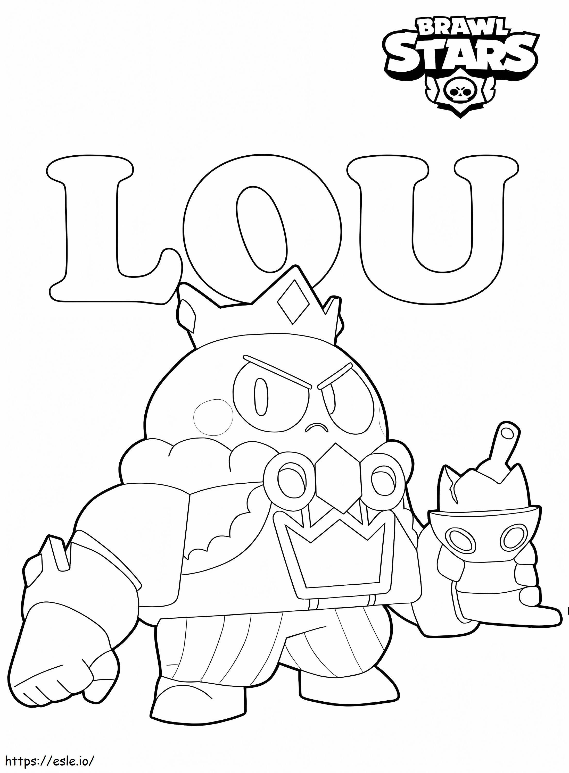 King Lou Brawl Stars coloring page
