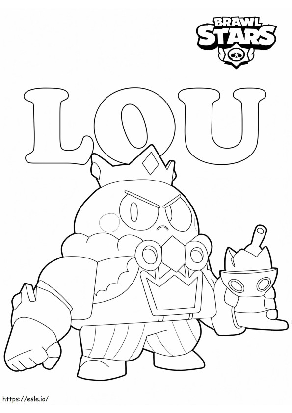 King Lou Brawl Stars coloring page