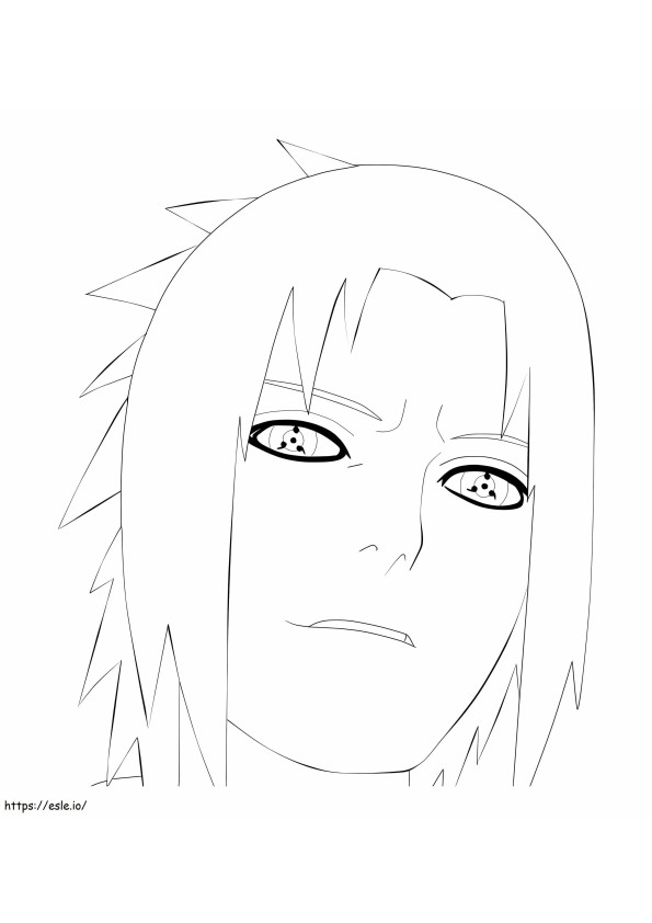 Normal Sasuke coloring page