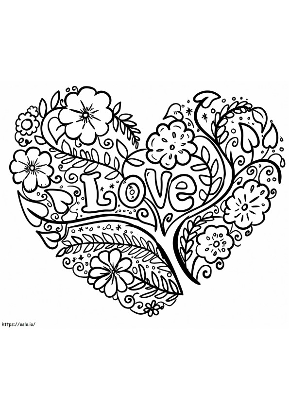 Amazing Heart coloring page
