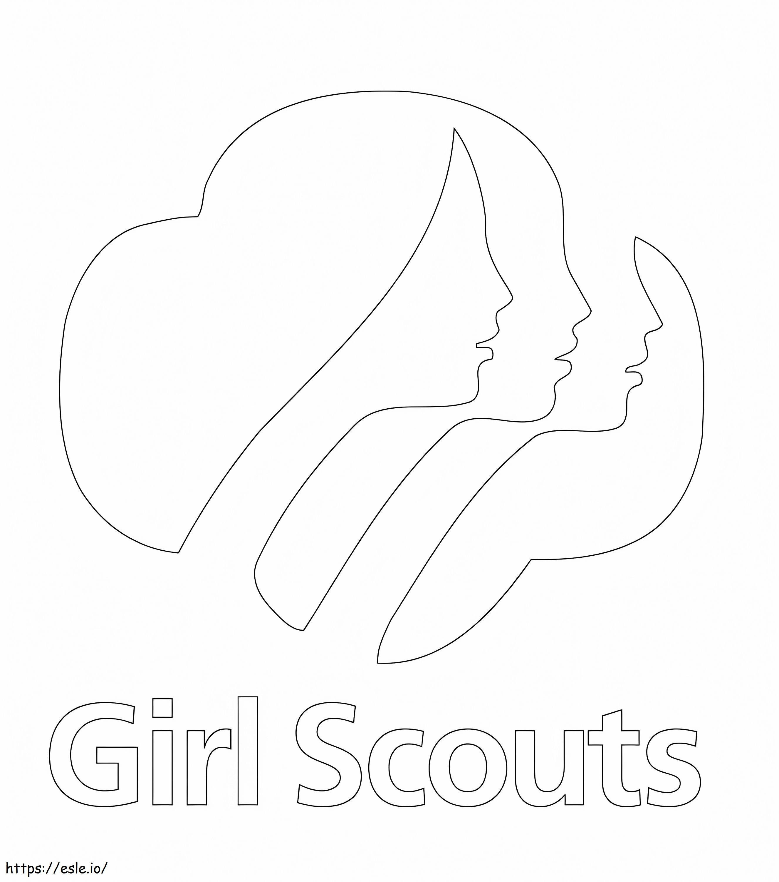 Logo delle Girl Scout da colorare