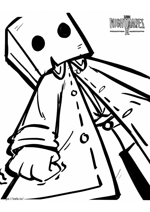 Little Nightmares Mono coloring page