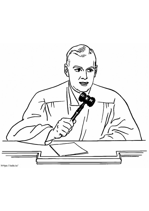 Judge 10 coloring page