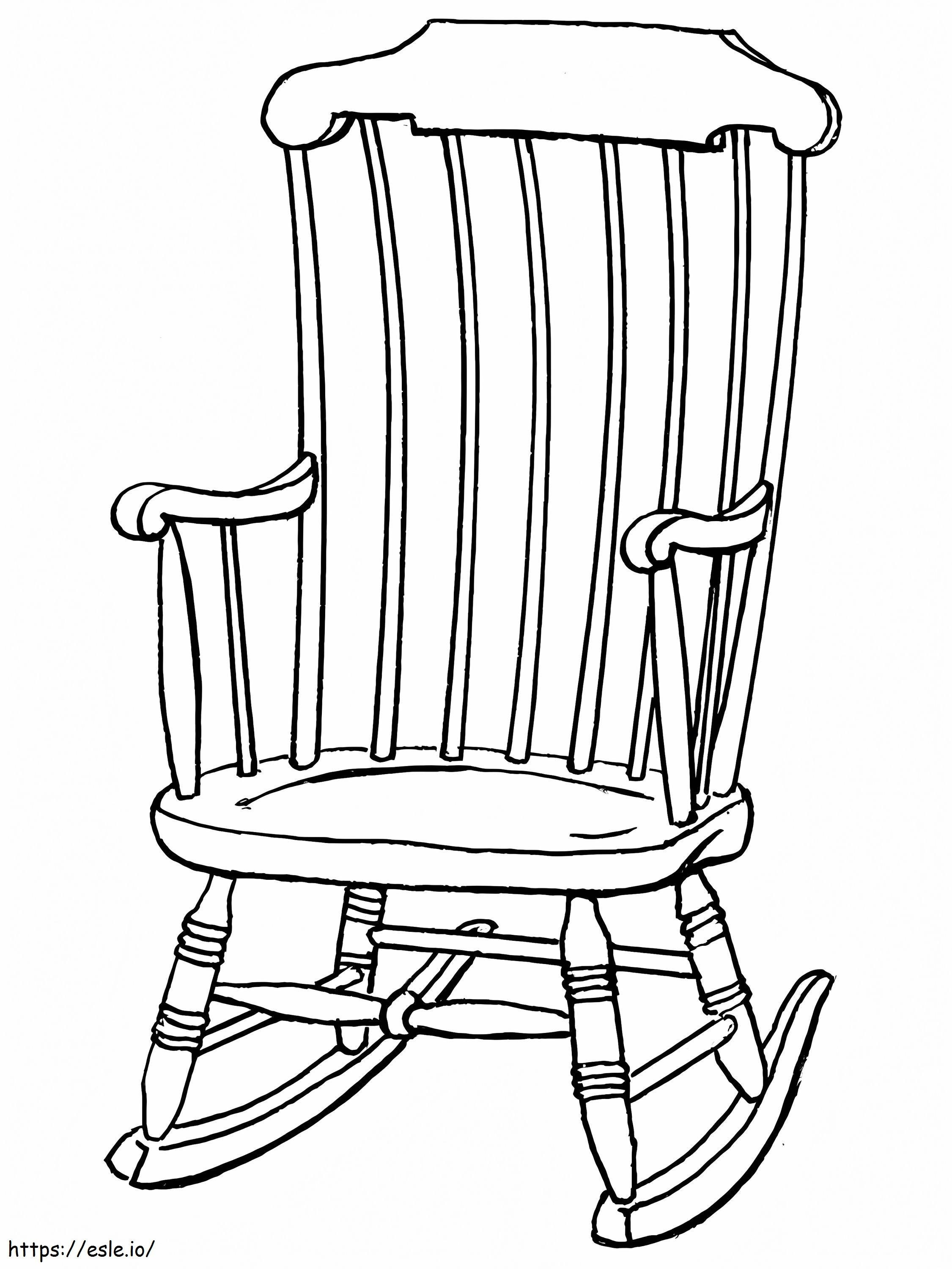 Cadeira de balanço para colorir