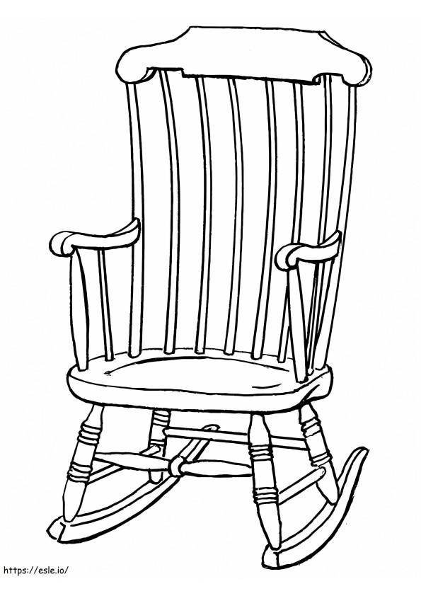 Bujane krzesło kolorowanka