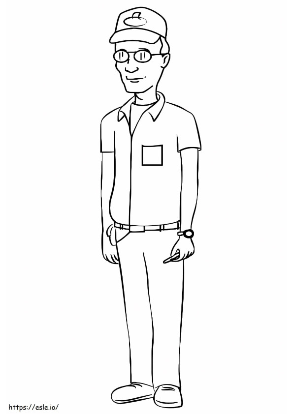 Dale Gribble From King Of The Hill coloring page