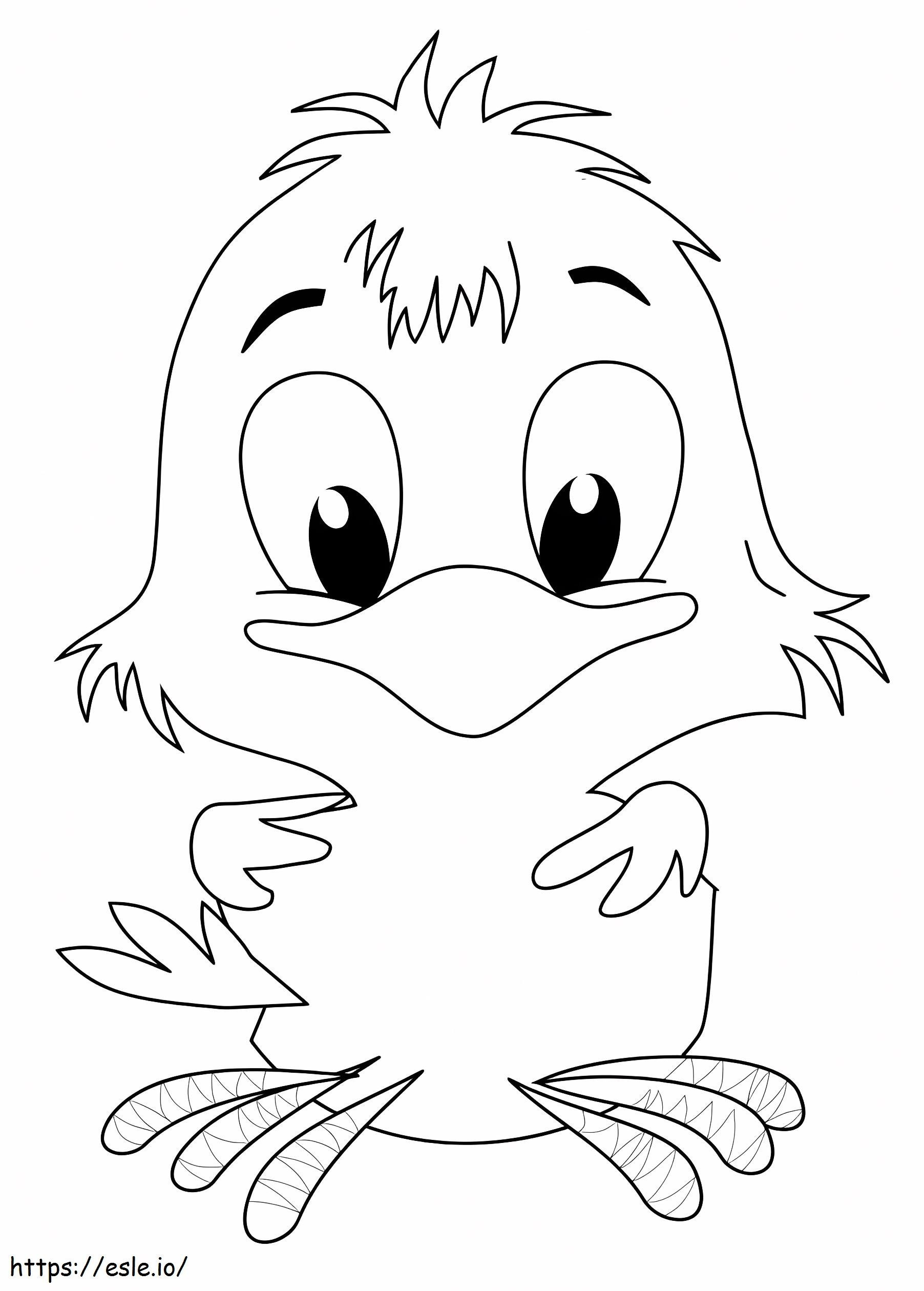 1560325316 Chick A4 coloring page