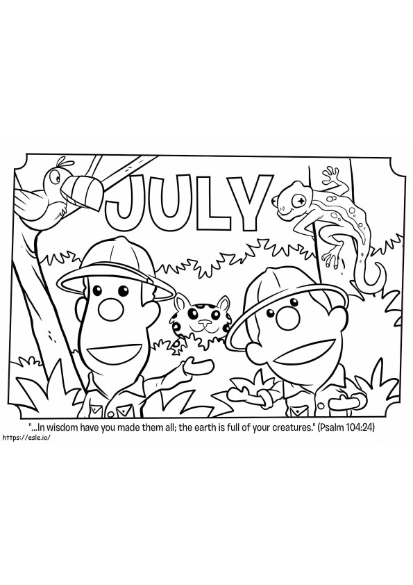 Coloriage 3 juillet à imprimer dessin