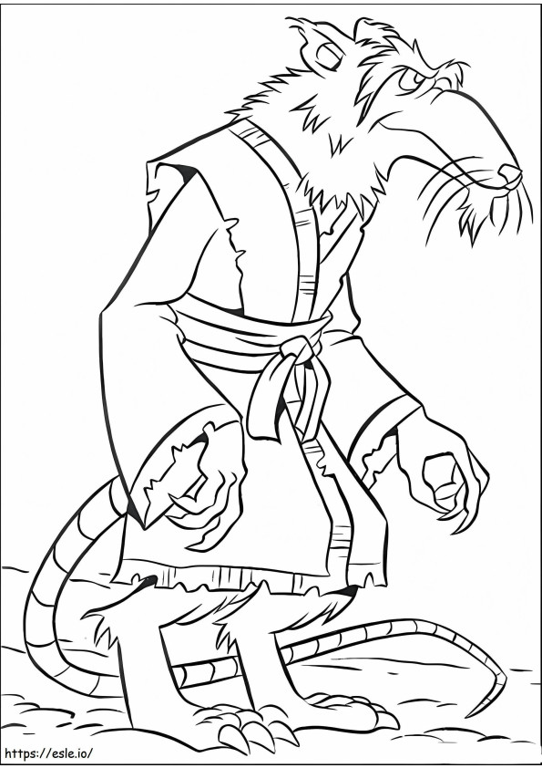 The Father Of The Ninja Turtles coloring page
