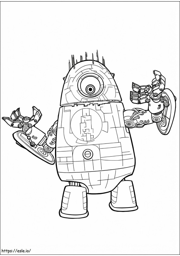 Giant Robot From Monsters Vs Aliens coloring page