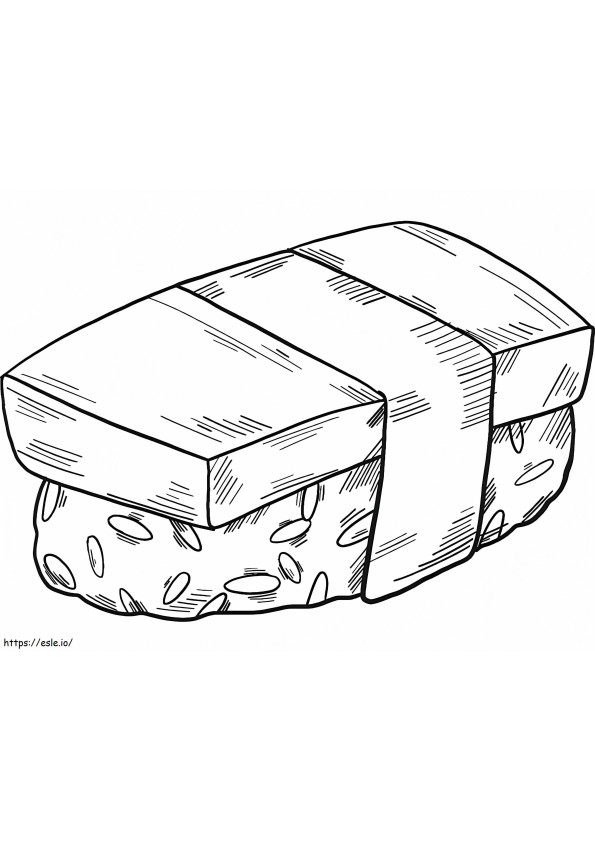 Sushi 11 coloring page