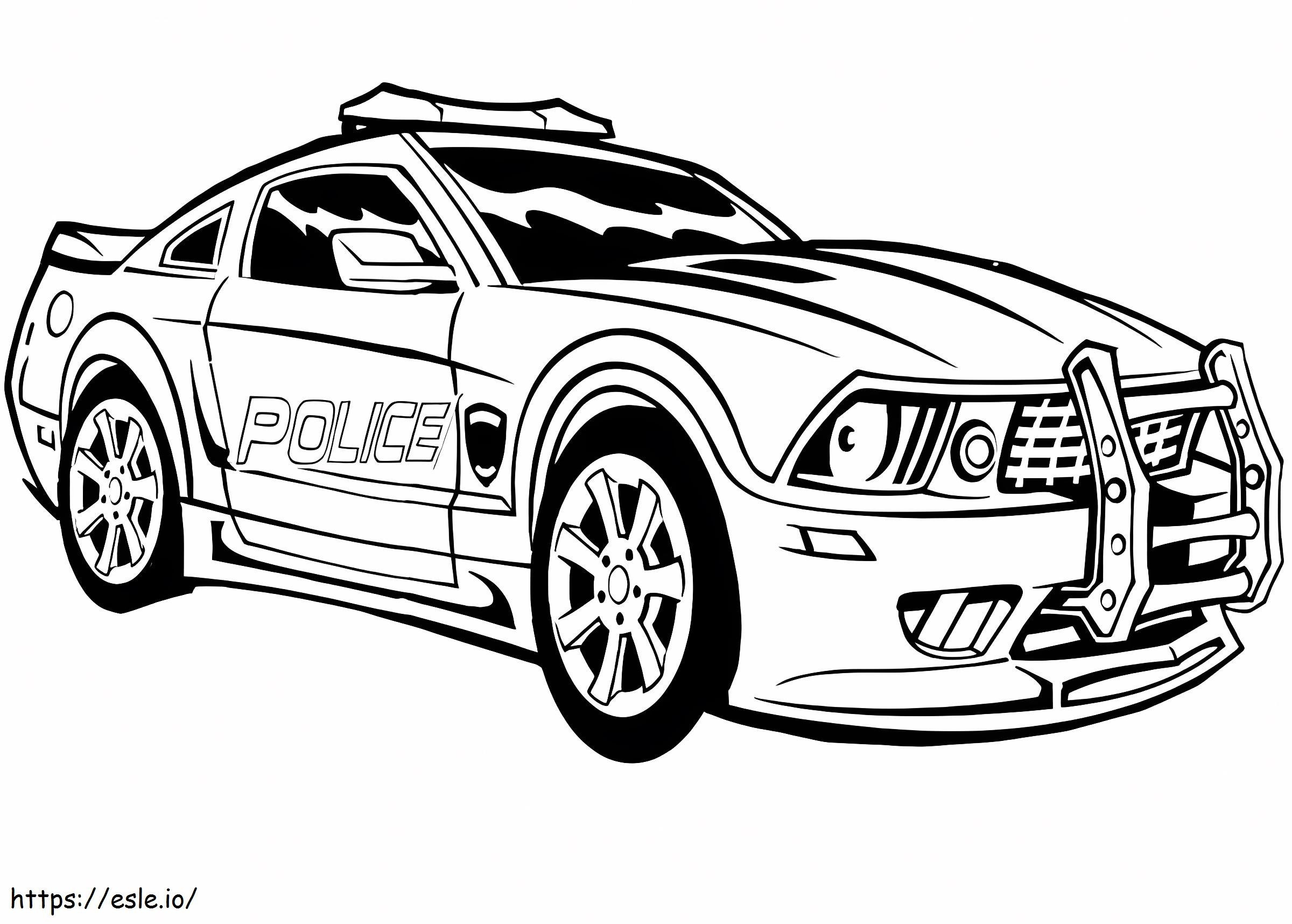 Cool Police Car coloring page